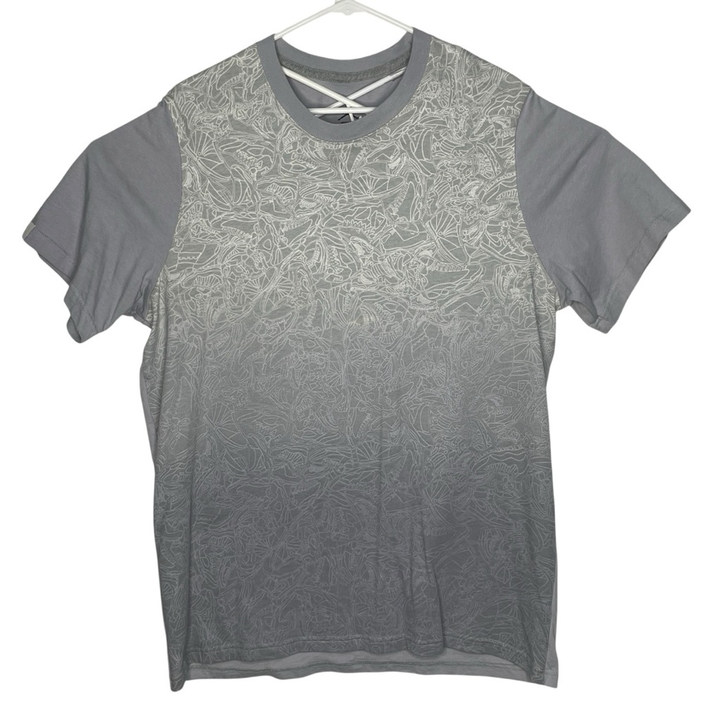 Jordan Dub Zero Laser T-Shirt Mens Size XL Gray Short Sleeve